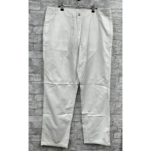 NWT Vilebrequin Men's XL White Cotton Straight Leg Dress‎ Pant Zip Fly Trouser - Picture 1 of 10